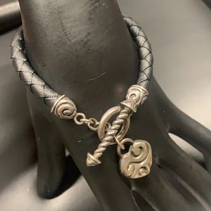 Zina 925 leather bracelet